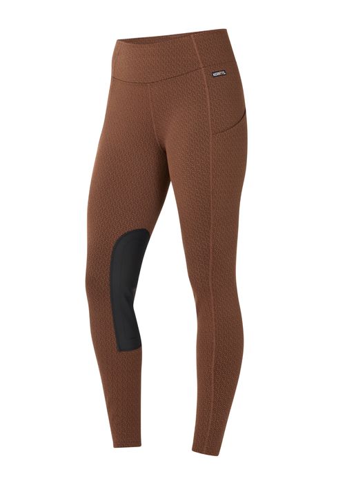Kerrits Women's Fleece Lite II Knee Patch Tights - Nutmeg