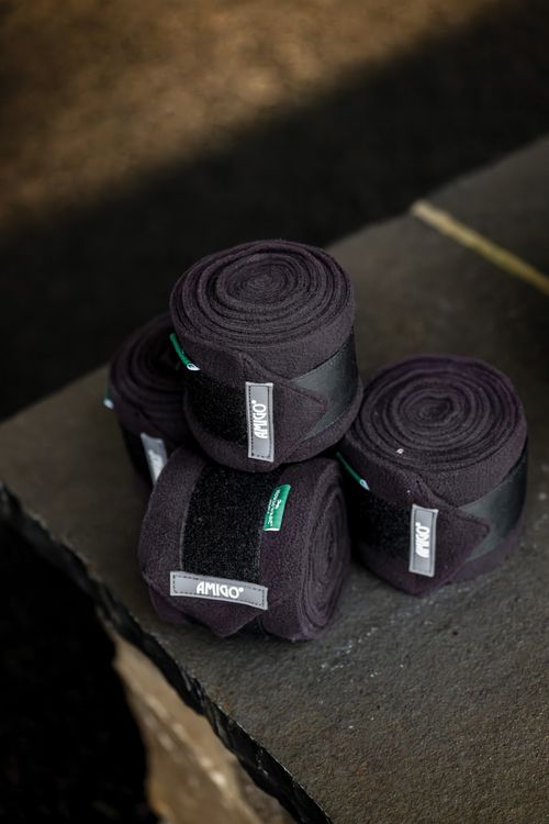 Amigo Fleece Bandages - Black