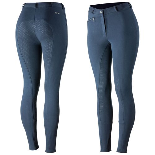 OPENBOX: Horze Women's Active Full Seat Breeches - EU 38/US 26 - Peacoat Dark Blue