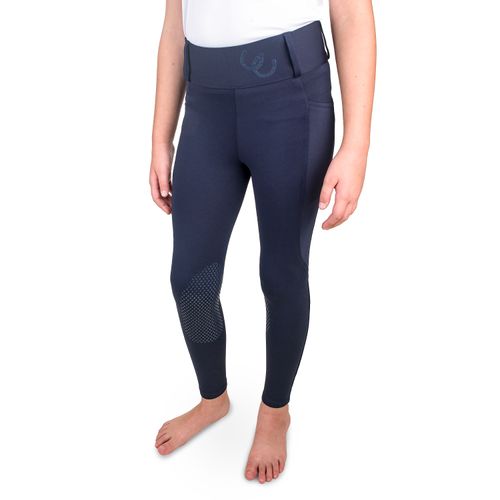 Equistar Kids' Active Rider Performance Tights - Navy