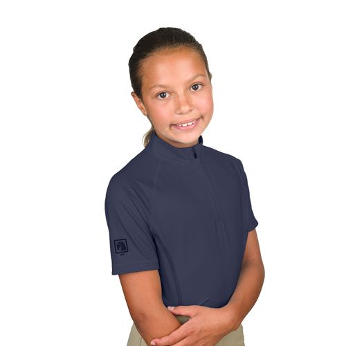Romfh Kids' 1/4 Zip Short Sleeve Sun Shirt - Navy