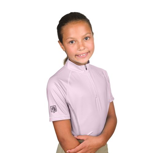 Romfh Kids' 1/4 Zip Short Sleeve Sun Shirt - Soft Plum