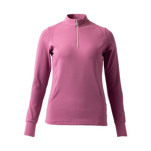 B Vertigo Women's Isadora Quarter Zip Training Shirt - Mellow Mauve