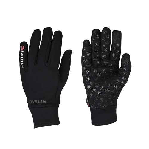 Dublin Polartec Fleece Riding Gloves - Black