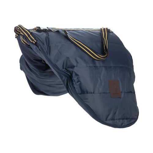 Equinavia Darby Saddle Bag - Navy/Gold