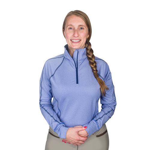 Ovation Women's Core Half Zip Long Sleeve Top - Royal