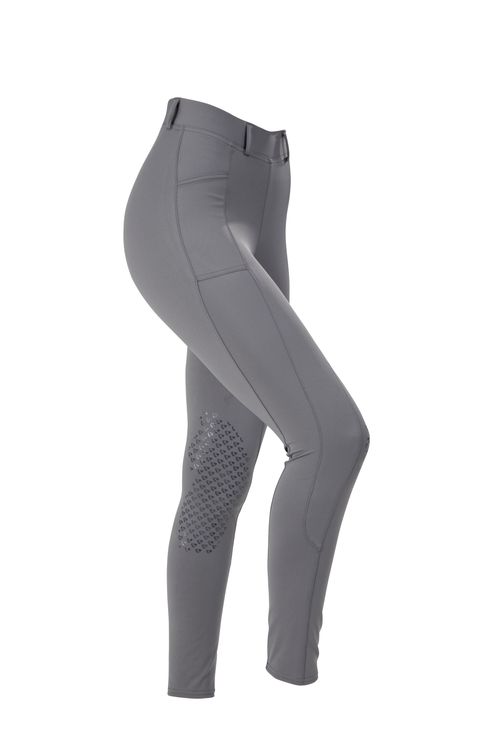 Shires Aubrion Kids' Elmira Riding Tights - Grey