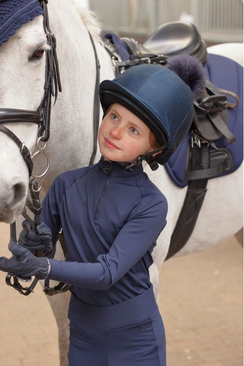Shires Aubrion Kids' Eltar Base Layer - Navy