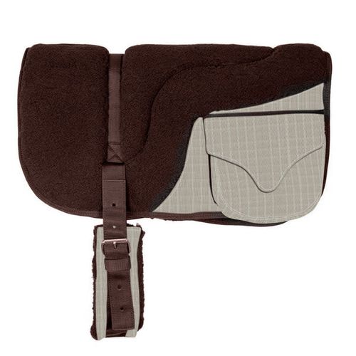Kensington Fleece Bareback Pad w/Pockets - Desert Sand