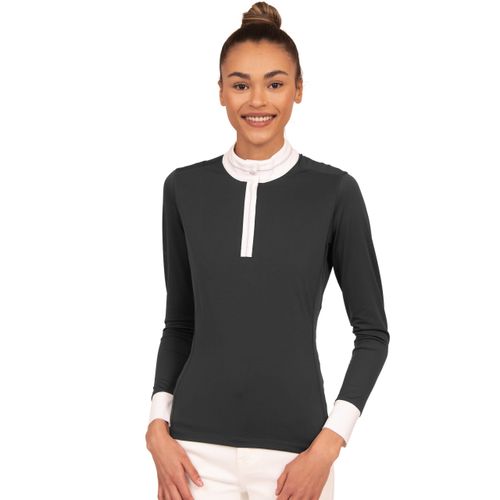 Chestnut Bay Women's SkyCool Long Sleeve Show Shirt - Black