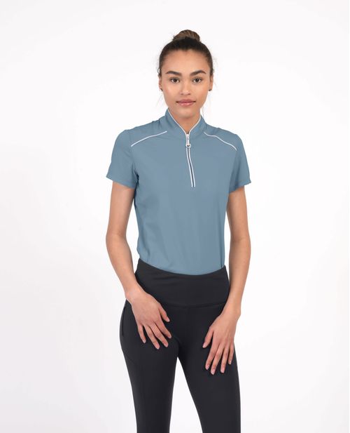 Chestnut Bay Women's Performance Rider SkyCool Sport Short Sleeve Shirt - Skyblue (2023)