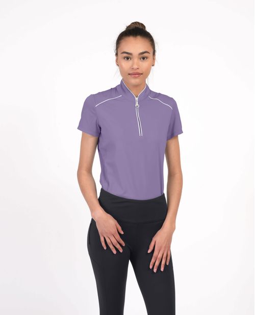 Chestnut Bay Women's Performance Rider SkyCool Sport Short Sleeve Shirt - Lavender (2023)