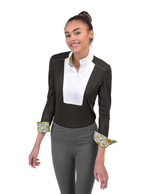 Chestnut Bay Women's SkyCool Liberty Long Sleeve Show Shirt - Black