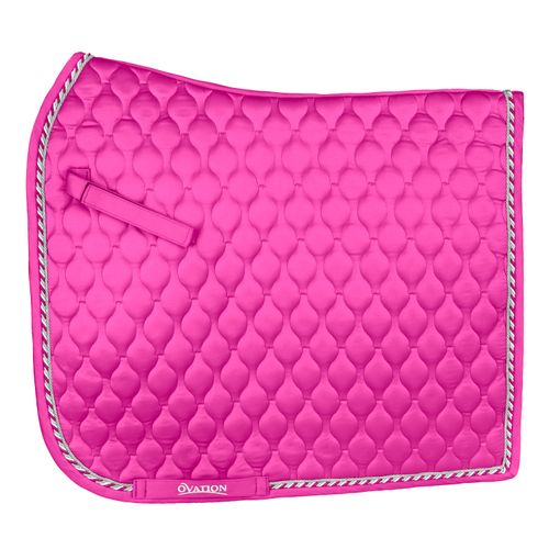 Ovation Quilted Satin Dressage Saddle Pad - Orchid