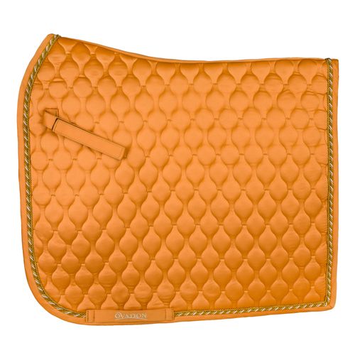 Ovation Quilted Satin Dressage Saddle Pad - Muted Safron