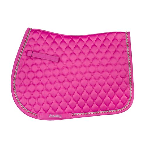Ovation Quilted Satin AP Saddle Pad - Orchid