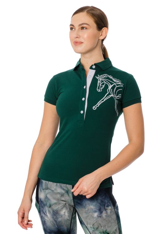 READY TO SHIP: Horseware Women's Flamboro Polo - XX Small - Green