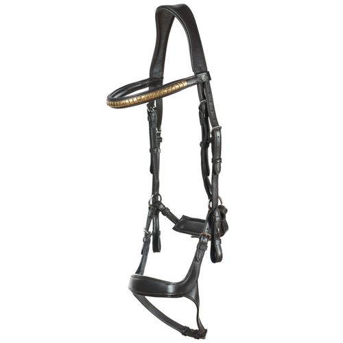 READY TO SHIP: Horze Stewart Anatomical Bridle - Pony - Dark Brown