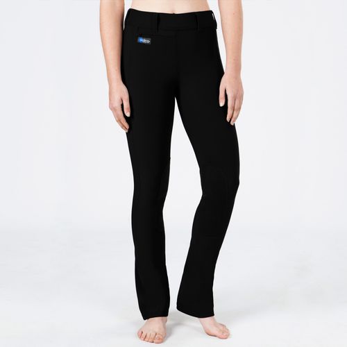 READY TO SHIP: Irideon Women's Cadence Knee Patch Boot Cut Tights - Medium Long - Black