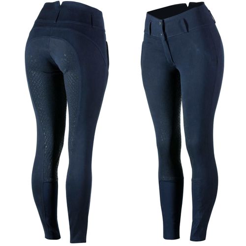 BARGAIN BARN: Horze Women's Daniela Full Seat Breeches - EU 38/US 26 - Dark Navy
