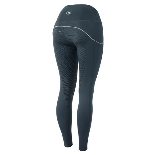 READY TO SHIP: Horze Women's Nicki Breathable Technical Full Seat Tights - EU 40/US 28 - Obscure Night Dark Blue