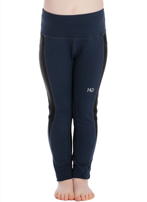 READY TO SHIP: Horseware Kids' Knee Patch Riding Tights - 7-8 years - Navy