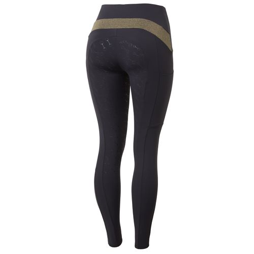 READY TO SHIP: Horze Women's Sagira Full Seat Tights - EU 42/US 30 - Dark Navy