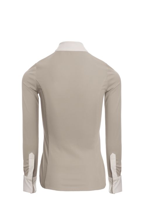 READY TO SHIP: Alessandro Albanese Women's CleanCool Fresh Competition Shirt - XX Large - Pearl Grey