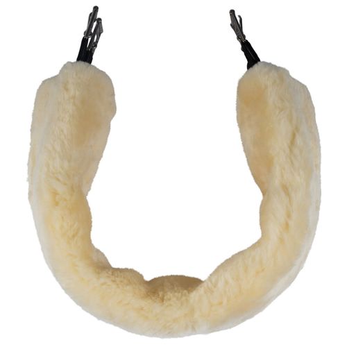 READY TO SHIP: Horze Harleigh Sheepskin Girth Tube - 60cm - Off White