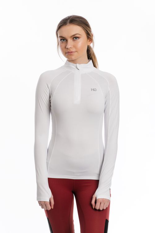 READY TO SHIP: Horseware Women's Aveen Tech Long Sleeve Top - X Large - White