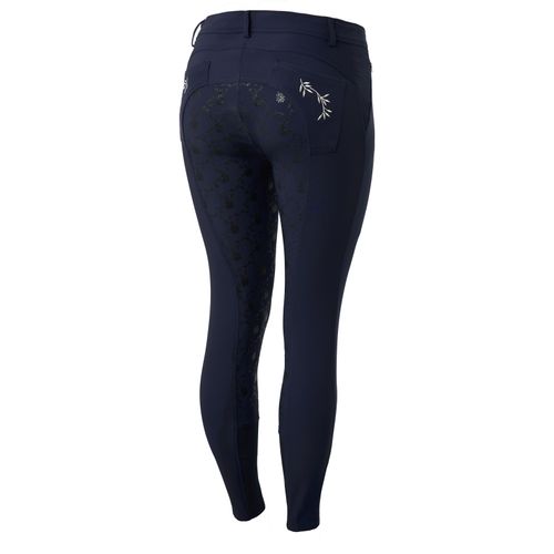 READY TO SHIP: Horze Women's Kaitlin Full Seat Breeches - EU 38/US 26 - Peacoat Dark Blue