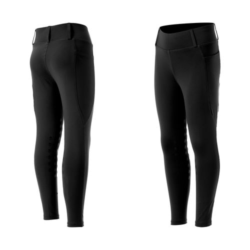 Equinavia Kids' Classic Knee Patch Riding Tights - Black