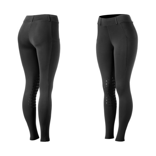 Equinavia Women's Classic Knee Patch Riding Tights - Black