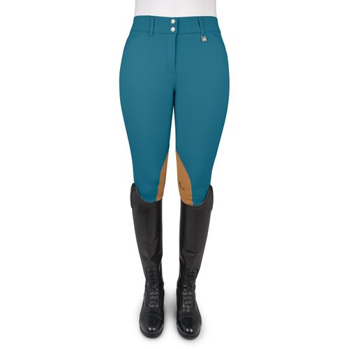 Romfh Women's Willow Knee Patch Euroseat Breeches - Lagoon