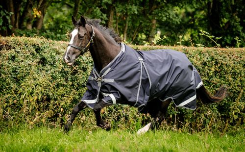 Rambo Optimo Turnout Outer Only - Navy/Thunderstorm Grey/Silver