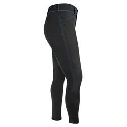 Irideon Women's Zanzibar Techfleece Knee Patch Breech - Black/Cobalt