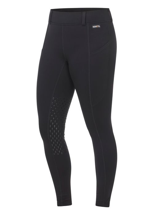 Kerrits Women's Flex Lite Knee Patch Tights - Black