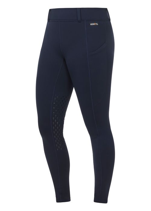 Kerrits Women's Flex Lite Knee Patch Tights - Galaxy Blue