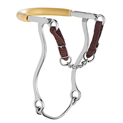 Herm Sprenger Rubber Covered Hackamore w/Stainless Steel Cheeks