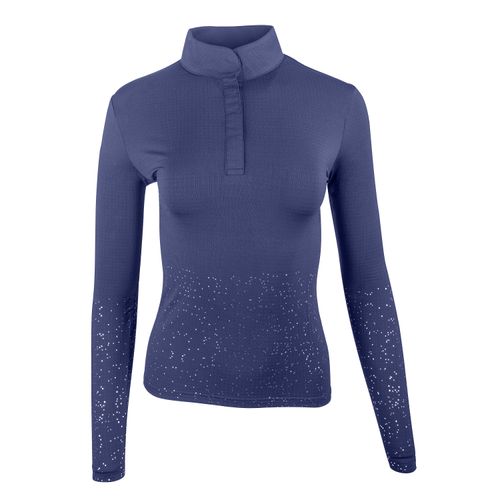 Romfh Women's Long Sleeve Sparkle Show Shirt - Navy Sparkle