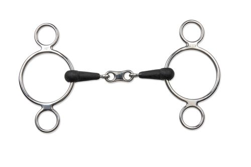 Shires Equikind+ Two Ring French Link Gag
