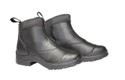 BARGAIN BARN: Mountain Horse Women's Active Winter Rider Zip Paddock Boot - 9 - Black