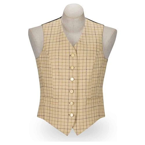 READY TO SHIP: RJ Classics Women's Aiken Hunt Vest - 6 Long - Tattersall