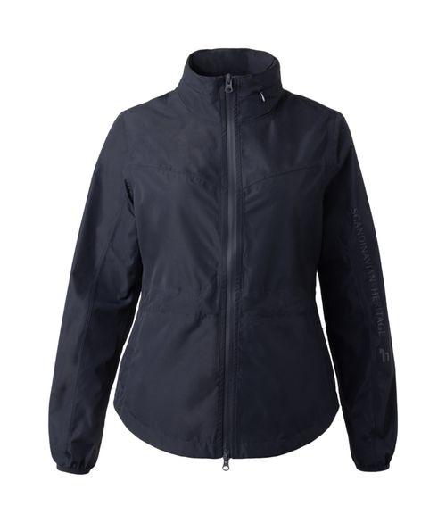 OPENBOX: Horze Women's Fiora Lightweight Waterproof Jacket - EU 44/US 14 - Dark Navy