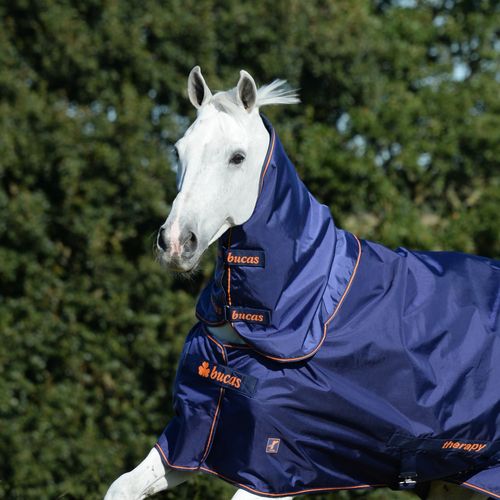 BARGAIN BARN: Bucas Therapy Turnout Combi Neck - Large - Navy