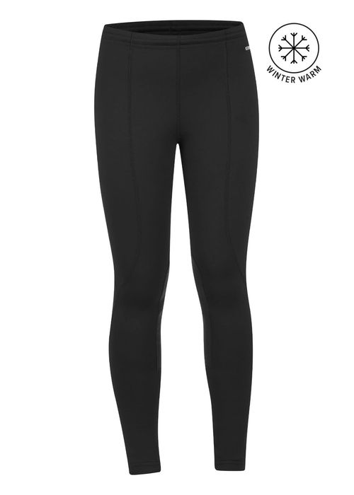 BARGAIN BARN: Kerrits Kids' Fleece Lite II Knee Patch Tights - X Small - Black Solid