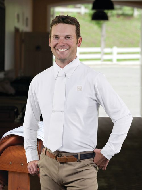 OVERSTOCK: Romfh Men's Competitor Long Sleeve Show Shirt - Large - White