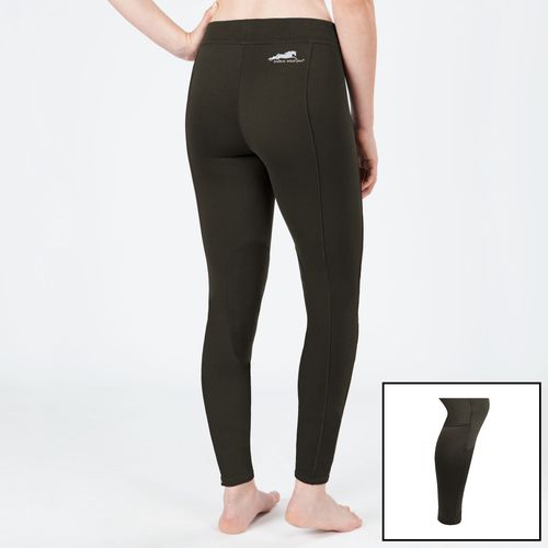 OVERSTOCK: Irideon Women's WindPro Knee Patch Breeches w/Sock - X Small - Sable