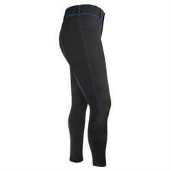 READY TO SHIP: Irideon Women's Zanzibar Knee Patch Breeches - 28 - Black/Cobalt