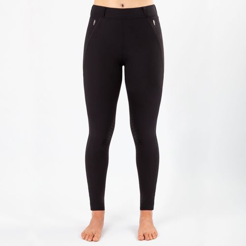 READY TO SHIP: Irideon Women's Issential Capriole Knee Patch Tights - Medium - Black